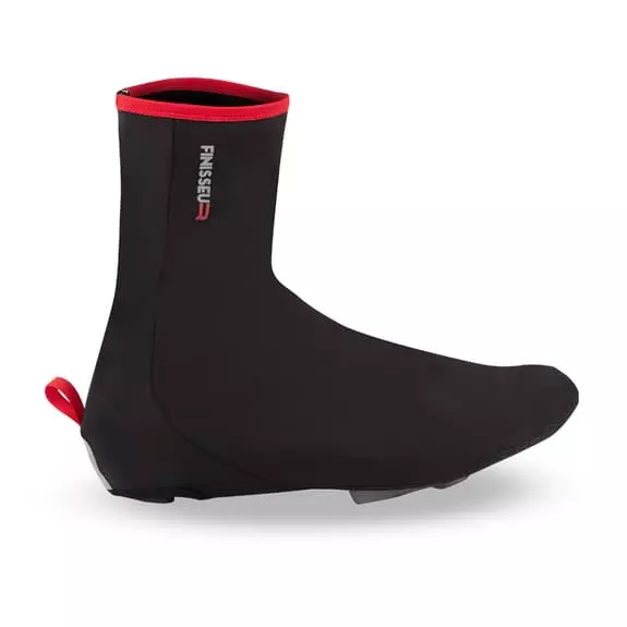 Couvre-chaussures Finisseur Windblock Noir Rouge 4 Couvre-chaussures Finisseur Windblock Noir Rouge – Image 2