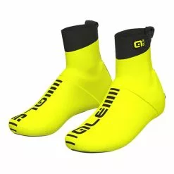 Guêtres de compression Cyclisme Soldes 44 ALE Couvre-chaussures Alé Aero Noir Jaune Fluo