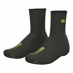 Guêtres de compression Cyclisme Soldes 52 ALE Couvre-chaussures Alé Rain 2.0 Noir Jaune Fluo