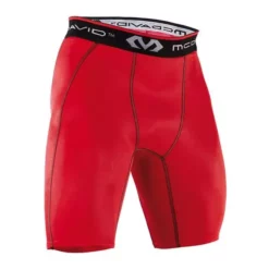 Short McDavid Cross Compression Rouge