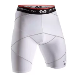Short McDavid Cross Compression Blanc