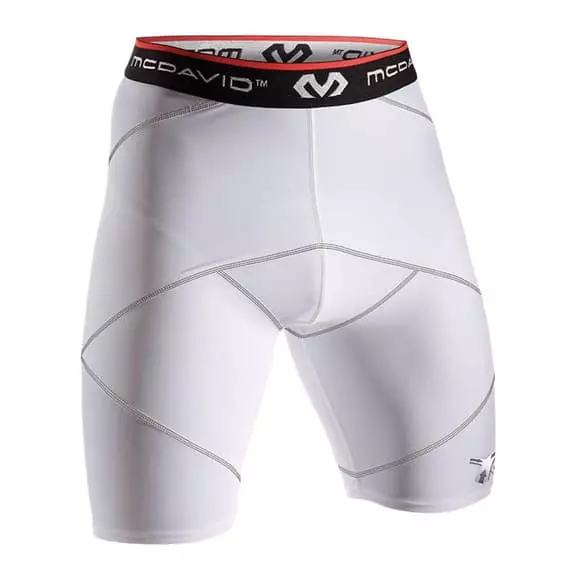 Short McDavid Cross Compression Blanc 3 Short McDavid Cross Compression Blanc