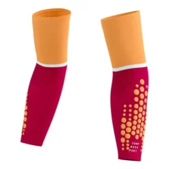 Manchettes Compressport ArmForce Ultralight Orange Grenat -Guêtres de compression Cyclisme Soldes po su00008b 313 003