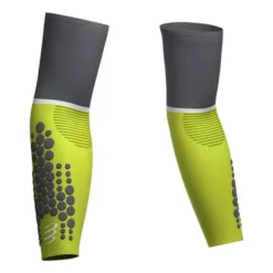 Manchettes Compressport ArmForce Ultralight Vert Lime Gris