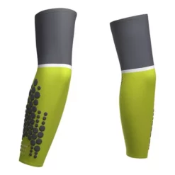 Manchettes Compressport ArmForce Ultralight Vert Lime Gris -Guêtres de compression Cyclisme Soldes po su00008b 607 006