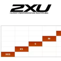 Jambières De Compression 2XU Compression Calf Guard Lycra Noir -Guêtres de compression Cyclisme Soldes size chart calf guard UA1987b