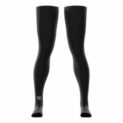 Jambières Compressport Total Noir -Guêtres de compression Cyclisme Soldes tota full leg front